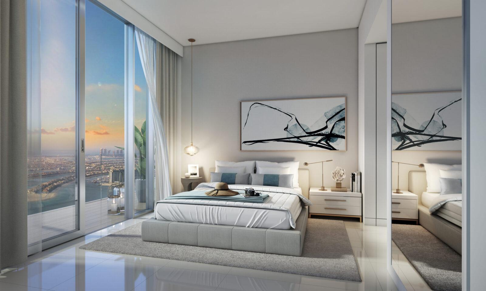 Beachfront Palm Jumeirah bedroom